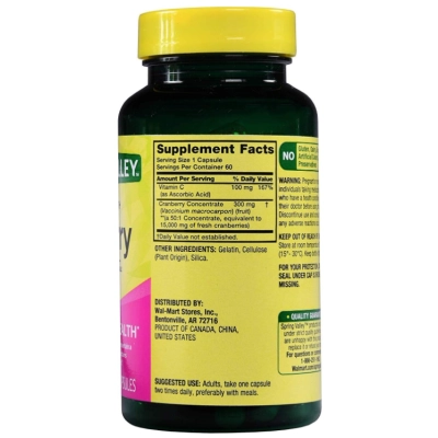 Extrato de Cranberry 15000mg, 60 Cápsulas, Spring Valley