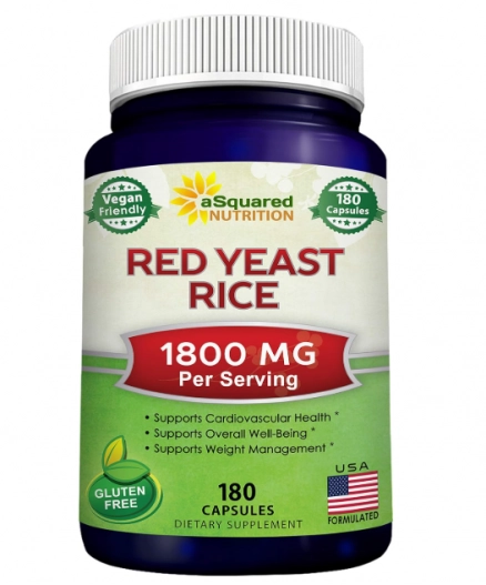 Red Yeast Rice, Arroz com Fermento Vermelho, 180 Cápsulas, aSquared Nutrition
