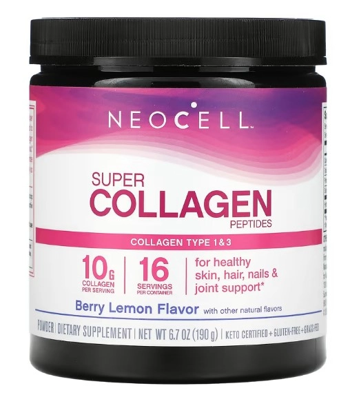 Colageno, ( Peptides) Tipo I E III 200g Neocell, Sabores