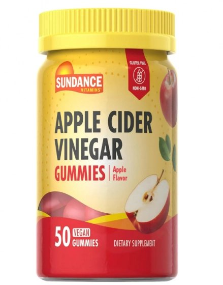 Apple Cider Vinegar, Vinagre de Maçã 450mg, 50 Gomas Sabor Maçã, Sundance