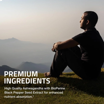 Ashwagandha Extra Strength, 150mg, 360 Cápsulas, Bronson