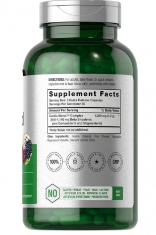 Beta Sitosterol, 1200mg, 240 Cápsulas, Horbaach