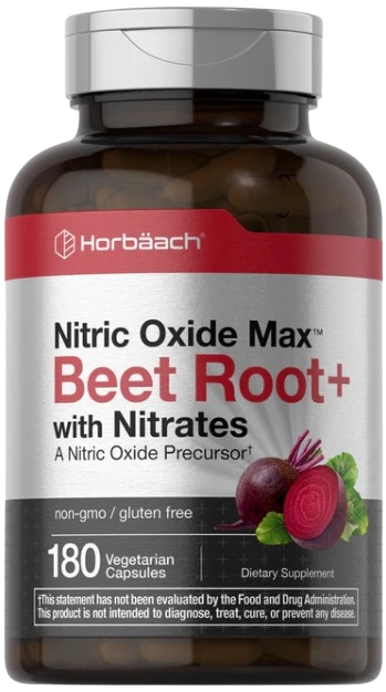 Óxido Nítrico Max com Raiz de Beterraba, Beet Root, 180 Cápsulas, Horbaach
