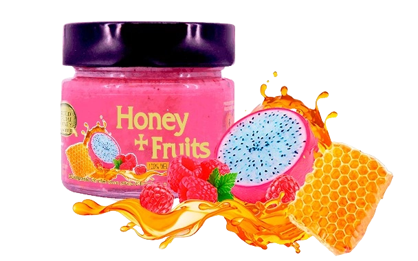 Honey + Fruits, Mel com Pitaia e Framboesa, 250g, ‎Apis Nativa