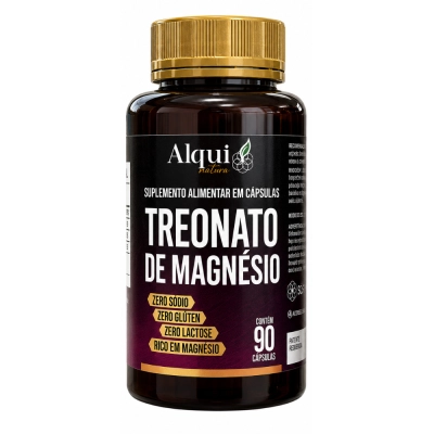 Magnésio Treonato, Suporte à Função Cognitiva, Clareza Mental e Saúde Neural, 90 Cápsulas, Alquimia