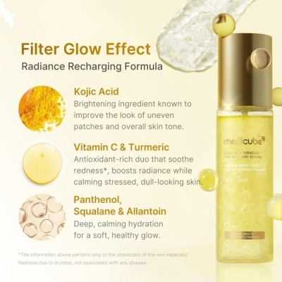 Sérum Facial Vitamina C + Cúrcuma, 100ml, Glow, Clareamento, Hidratação, Medicube 