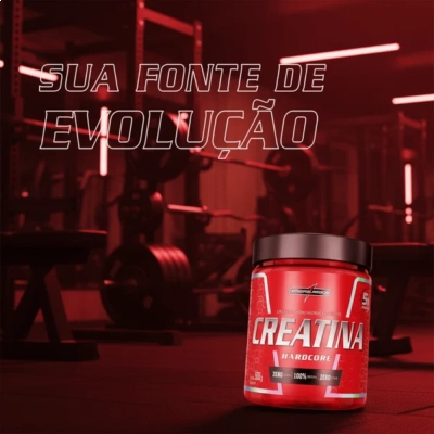Creatina  Hardcore, 500g, Sabor Neutro, Integralmédica 