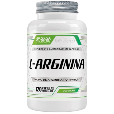 L-Arginina, 1300mg, 120 Cápsulas, FBN