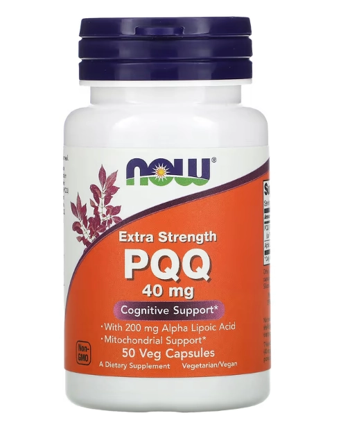 PQQ Extra Forte 40mg, 50 Cápsulas, Now