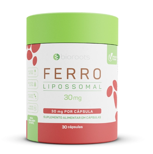 Ferro 30mg, 30 cápsulas, Bioroots