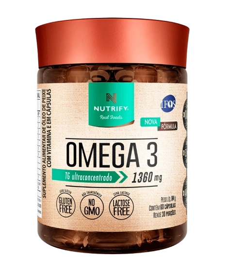 Ômega 3 1360mg, Cápsulas Opções, Nutrify