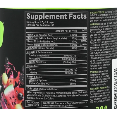Pré Treino Assault, 351g Sabor Melon Hwachae, MusclePharm Essentials