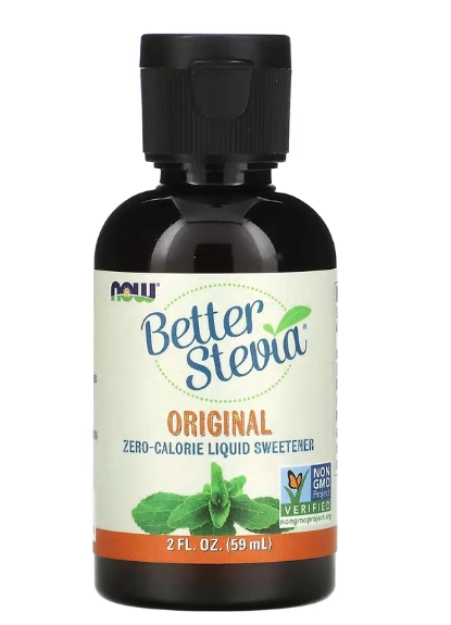 Estévia Better, Adoçante Líquido com Zero Calorias, Original, 59 ml, Now