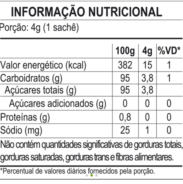 Açúcar Mascavo Orgânico, 50 Sachês de 4g, Native 