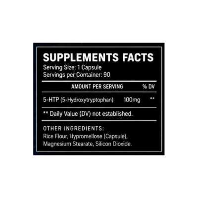 5-HTP 100mg, 90 Cápsulas, Bull Pharma