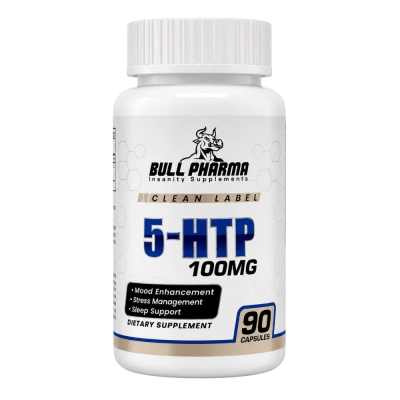 5-HTP 100mg, 90 Cápsulas, Bull Pharma