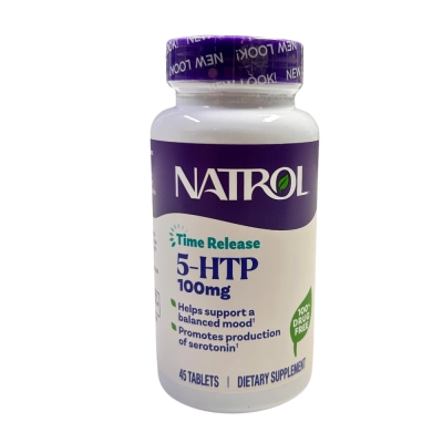 5-HTP, liberação prolongada, ultra-forte, 100 mg, 45 tabletes, Natrol