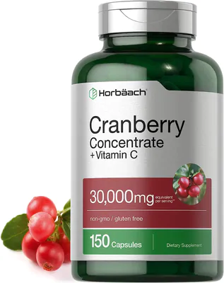 Cranberry concentrado, 30,000mg, 150 cápsulas, Horbaach