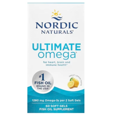 Omega Ultimate 1280mg, 60 Cápsulas Sabor Limão, Nordic Naturals