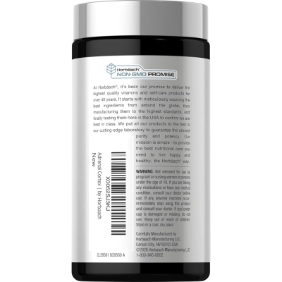 Adrenal Córtex Bovino, 50mg,  120 Cápsulas, Horbaach