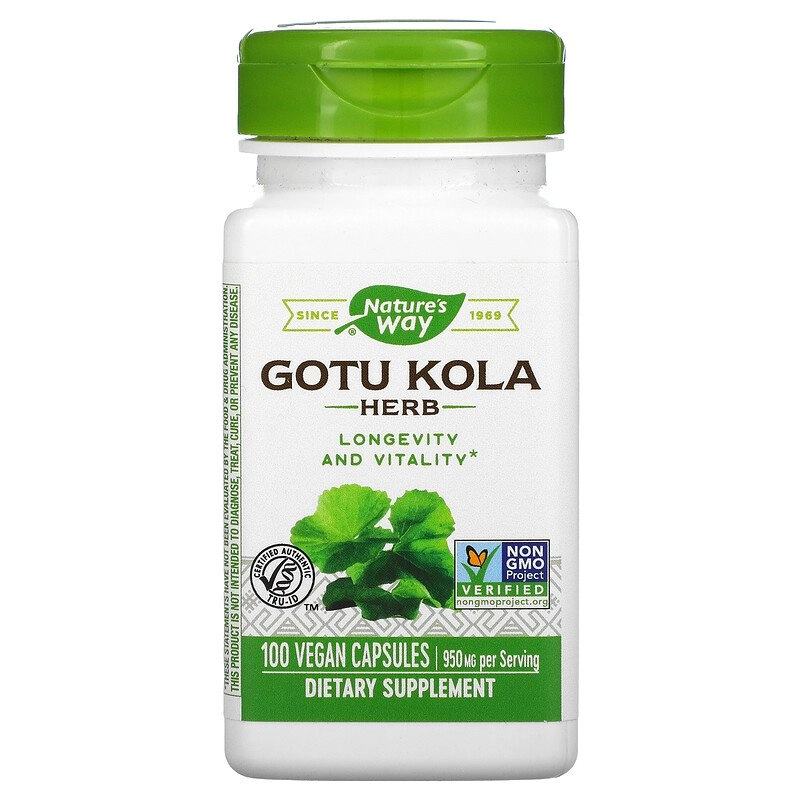 Gotu Kola, 950mg, Nature's Way, 100 cápsulas, Nature's Way
