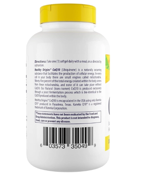 Coenzima CoQ10 200mg, 150 Cápsulas, Healthy Origins