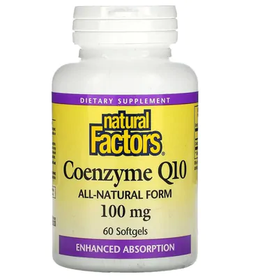 Coenzima Q10, 100 mg, 60 Cápsulas, Natural Factors