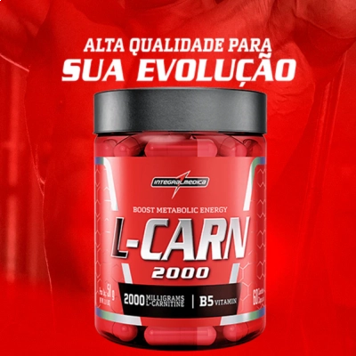 L-carnitina 2000mg, 60 cápsulas, Integralmedica