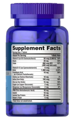 Multivitamínico Capilar, 60 Comprimidos, Puritan's Pride