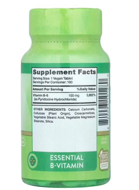 Vitamina B-6 100mg, 100 Comprimidos, Nature's Truth