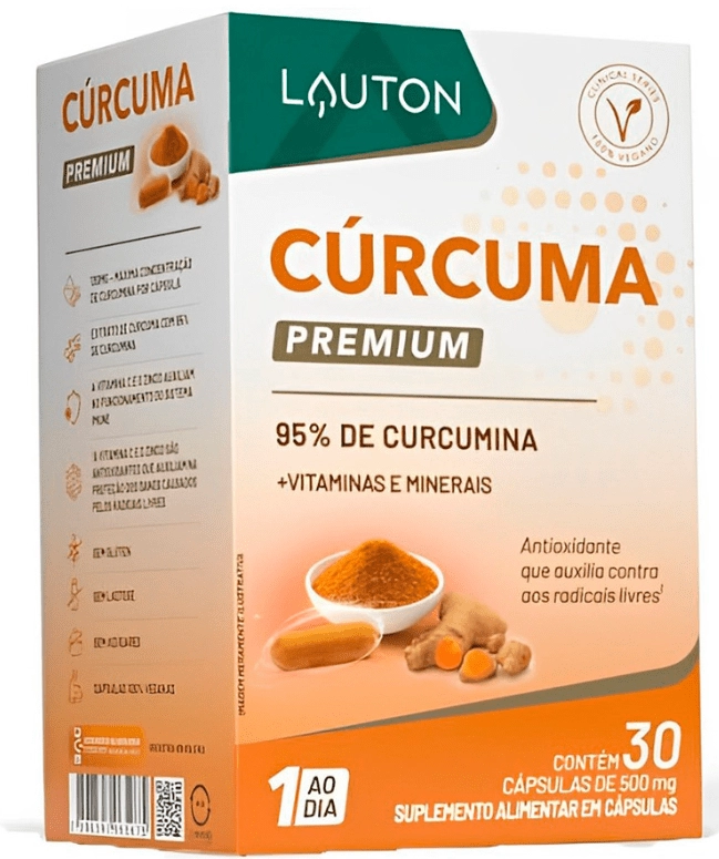 Cúrcuma, 130mg, 30 cápsulas, Lauton Nutrition