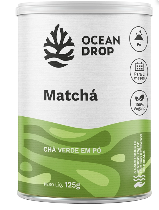 Matchá em Pó, 125g, Ocean Drop