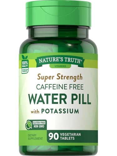 Water Pills com Potássio, 90 comprimidos, Nature's Truth