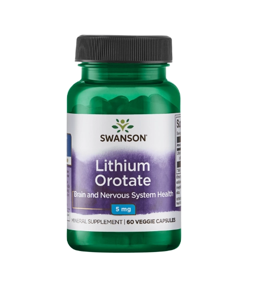 Ultra Orotate De Lithium, 5Mg, 60 Cápsulas, Swanson