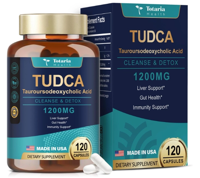 TUDCA 1200mg, 120 Cápsulas, Totaria Health