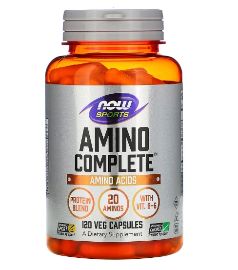 Amino Complete, Aminoácidos, 120 Cápsulas, Now