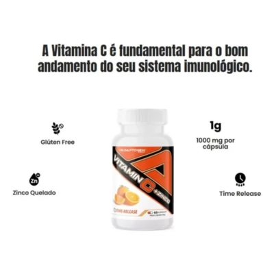 Vitamina C + Zinco 60 Cápsulas - Adaptogen