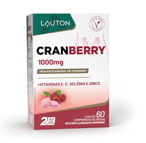 Cranberry, 1000mg, 60 Comprimidos, Lauton Nutrition