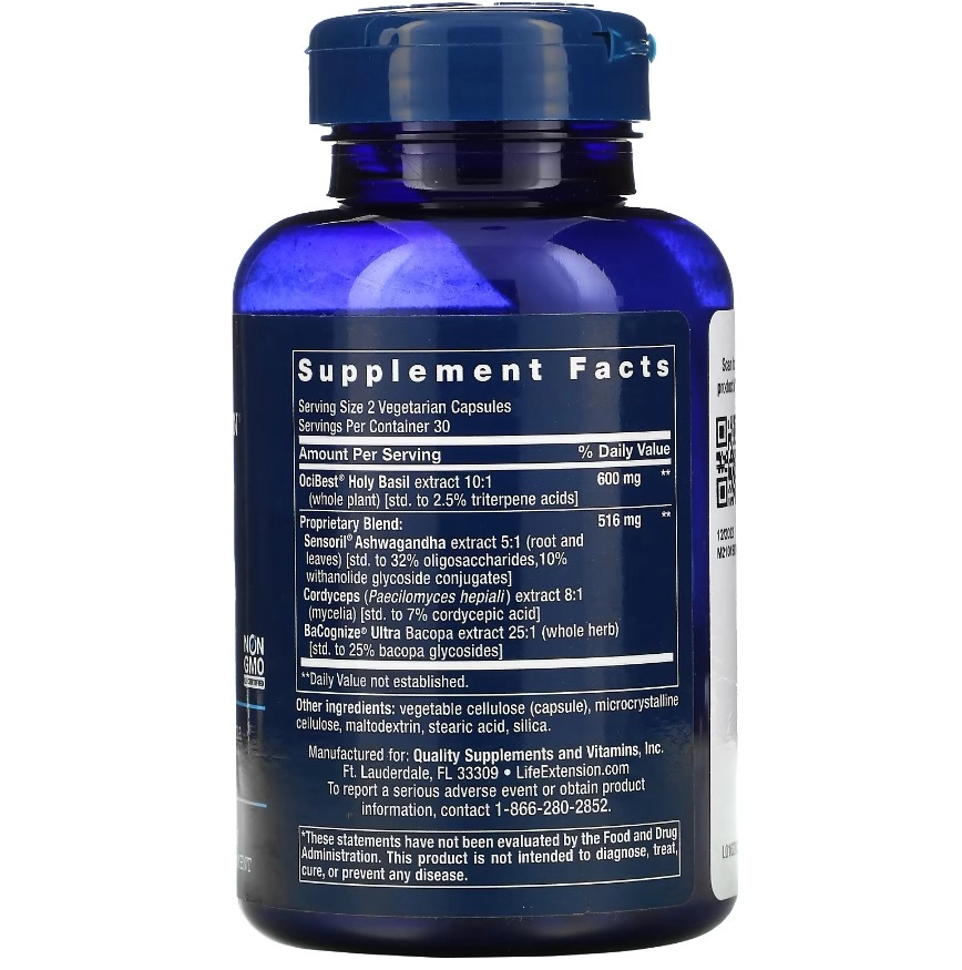 Adrenal Energy Formula, 60 Cápsulas, Life Extension