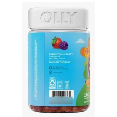 Multivitamínico e  Probiótico Kids, 160 Gomas Sabor Frutas, OLLY 
