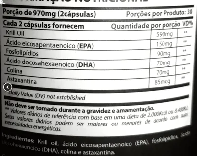 Krill Oil, 1000mg, 60 Cápsulas, Medicinal Labs