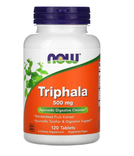 Triphala, 500 Mg 120 Tablets, Now