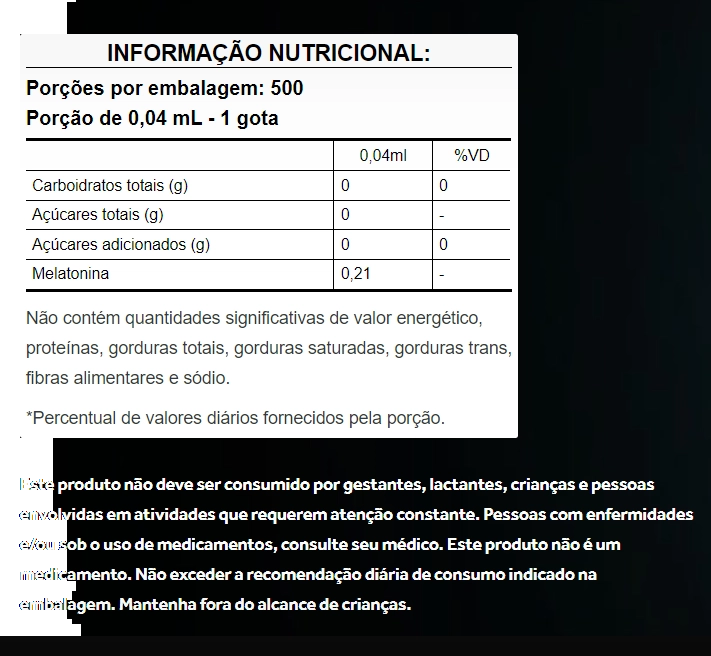 Melatonina 0,21mcg, 20ml, Puravida