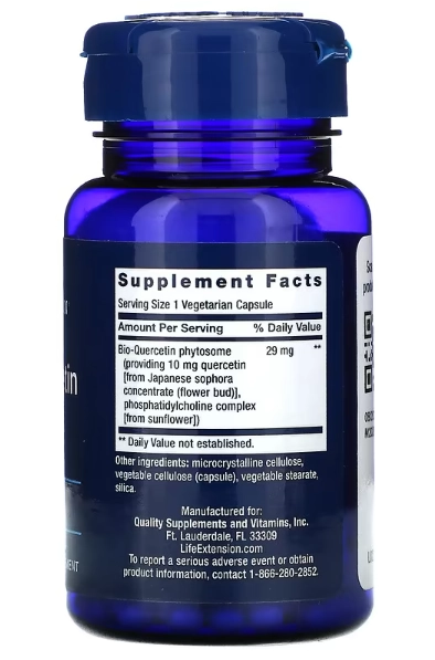 Bio-Quercetina,29mg, 30 Cápsulas, Life Extension
