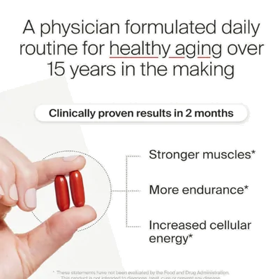 Mitopure Urolitin A, Envelhecimento Saudável e Renovação Celular, 60 Cápsulas, Time line