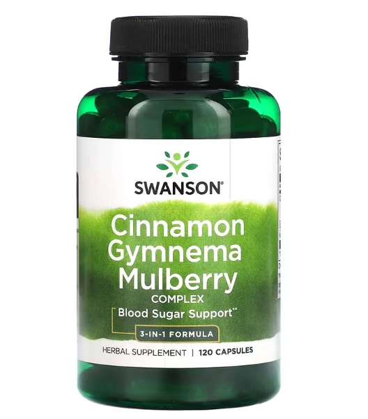 Complexo de Canela Gymnema e Amora, 120 Cápsulas, Swanson