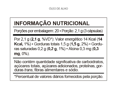 Óleo de Alho 500mg, 60 Cápsulas, QualyNutri