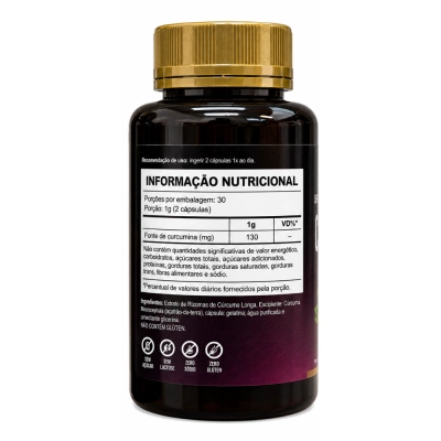 Cúrcuma, Saúde das Articulações, Ação Antioxidante e Bem-Estar, 60 Cápsulas, Alquimia