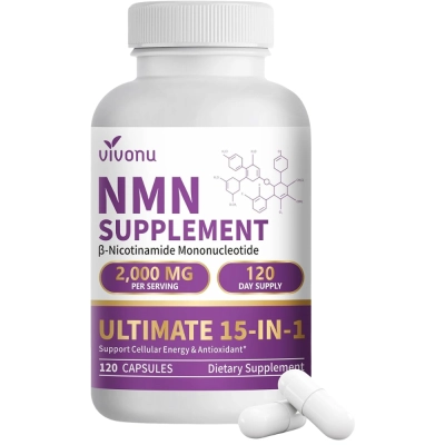 NMN Lipossomal 15 em 1, 2.000mg, 120  Cápsulas, Vivonu