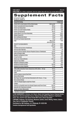 Multivitamínico Mega Men Energy & Metabolism, 180 Comprimidos, GNC